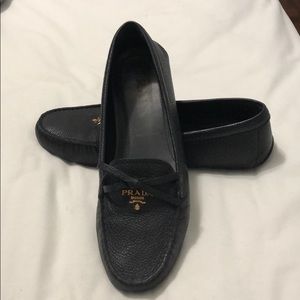 Prada leather loafers
